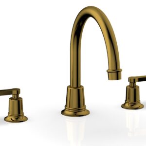 Phylrich HEX MODERN Deck Tub Set – Lever Handles 501-43 – French Brass