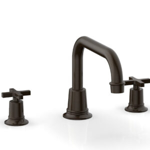 Phylrich HEX MODERN Deck Tub Set – Cross Handles 501-44 – Antique Bronze