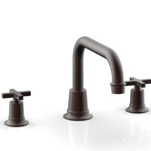 Phylrich HEX MODERN Deck Tub Set – Cross Handles 501-44 – Weathered Copper