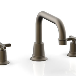 Phylrich HEX MODERN Deck Tub Set – Cross Handles 501-44 – Architectural Bronze