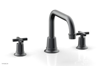 Phylrich HEX MODERN Deck Tub Set - Cross Handles 501-44 - Gun Metal