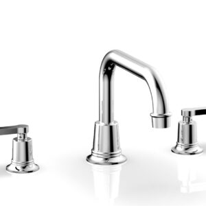 Phylrich HEX MODERN Deck Tub Set – Lever Handles 501-45 – Polished Chrome