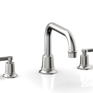 Phylrich HEX MODERN Deck Tub Set – Lever Handles 501-45 – Satin Chrome
