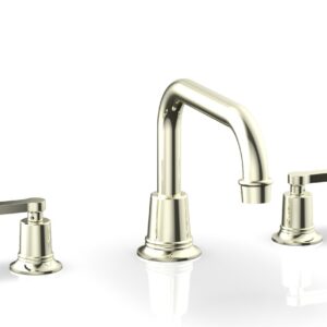 Phylrich HEX MODERN Deck Tub Set – Lever Handles 501-45 – Burnished Nickel