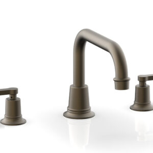 Phylrich HEX MODERN Deck Tub Set – Lever Handles 501-45 – Architectural Bronze