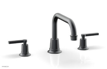 Phylrich HEX MODERN Deck Tub Set - Lever Handles 501-45 - Gun Metal