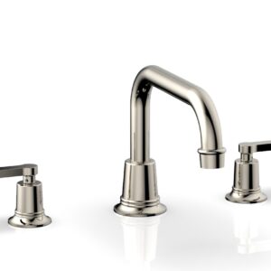 Phylrich HEX MODERN Deck Tub Set – Lever Handles 501-45 – Polished Nickel
