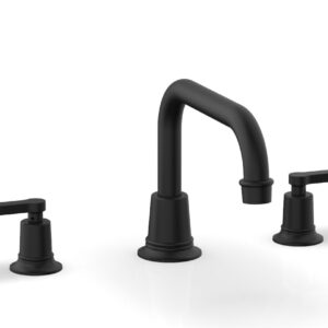 Phylrich HEX MODERN Deck Tub Set – Lever Handles 501-45 – Matte Black