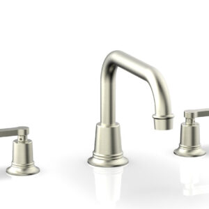 Phylrich HEX MODERN Deck Tub Set – Lever Handles 501-45 – Satin Nickel
