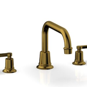 Phylrich HEX MODERN Deck Tub Set – Lever Handles 501-45 – French Brass