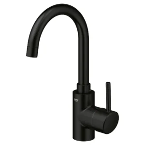 Grohe Single Hole Single-Handle L-Size Bathroom Faucet 1.2 Gpm in Matte Black