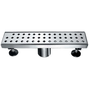 Dawn® Mississippi River Series – Linear Shower Drain 12″L In Polished satin