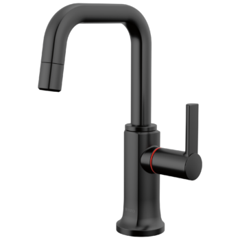 Brizo Kintsu®: Instant Hot Faucet with Square Spout In Matte Black