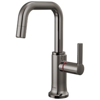 Brizo Kintsu®: Instant Hot Faucet with Square Spout In Lumicoat® Black Onyx