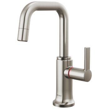 Brizo Kintsu®: Instant Hot Faucet with Square Spout In Lumicoat® Stainless