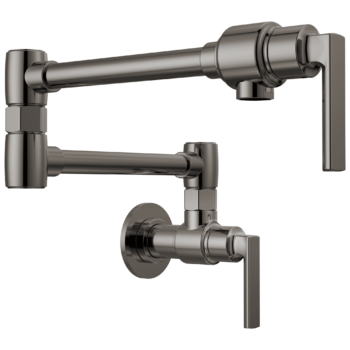 Brizo Kintsu®: Wall Mount Pot Filler with Lever Handle In Lumicoat® Black Onyx