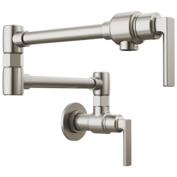 Brizo Kintsu®: Wall Mount Pot Filler with Lever Handle In Lumicoat® Stainless