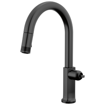 Brizo Kintsu®: Pull-Down Faucet with Arc Spout - Less Handle In Matte Black