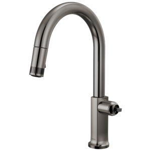 Brizo Kintsu®: Pull-Down Faucet with Arc Spout – Less Handle In Lumicoat® Black Onyx