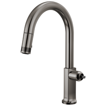 Brizo Kintsu®: Pull-Down Faucet with Arc Spout - Less Handle In Lumicoat® Black Onyx