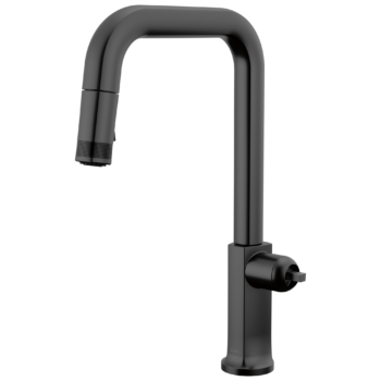 Brizo Kintsu®: Pull-Down Faucet with Square Spout - Less Handle In Matte Black