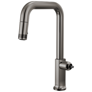 Brizo Kintsu®: Pull-Down Faucet with Square Spout – Less Handle In Lumicoat® Black Onyx