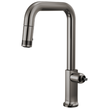 Brizo Kintsu®: Pull-Down Faucet with Square Spout - Less Handle In Lumicoat® Black Onyx