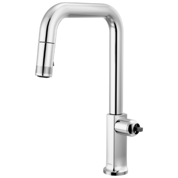 Brizo Kintsu®: Pull-Down Faucet with Square Spout - Less Handle In Lumicoat® Chrome