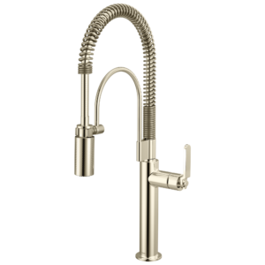 Brizo Litze®: Semi-Professional Kitchen Faucet – Industrial Handle In Polished Nickel