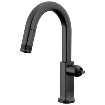 Brizo Kintsu®: Pull-Down Prep Faucet with Arc Spout - Less Handle In Matte Black
