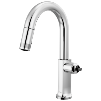 Brizo Kintsu®: Pull-Down Prep Faucet with Arc Spout - Less Handle In Lumicoat® Chrome