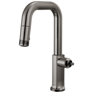 Brizo Kintsu®: Pull-Down Prep Faucet with Square Spout – Less Handle In Lumicoat® Black Onyx