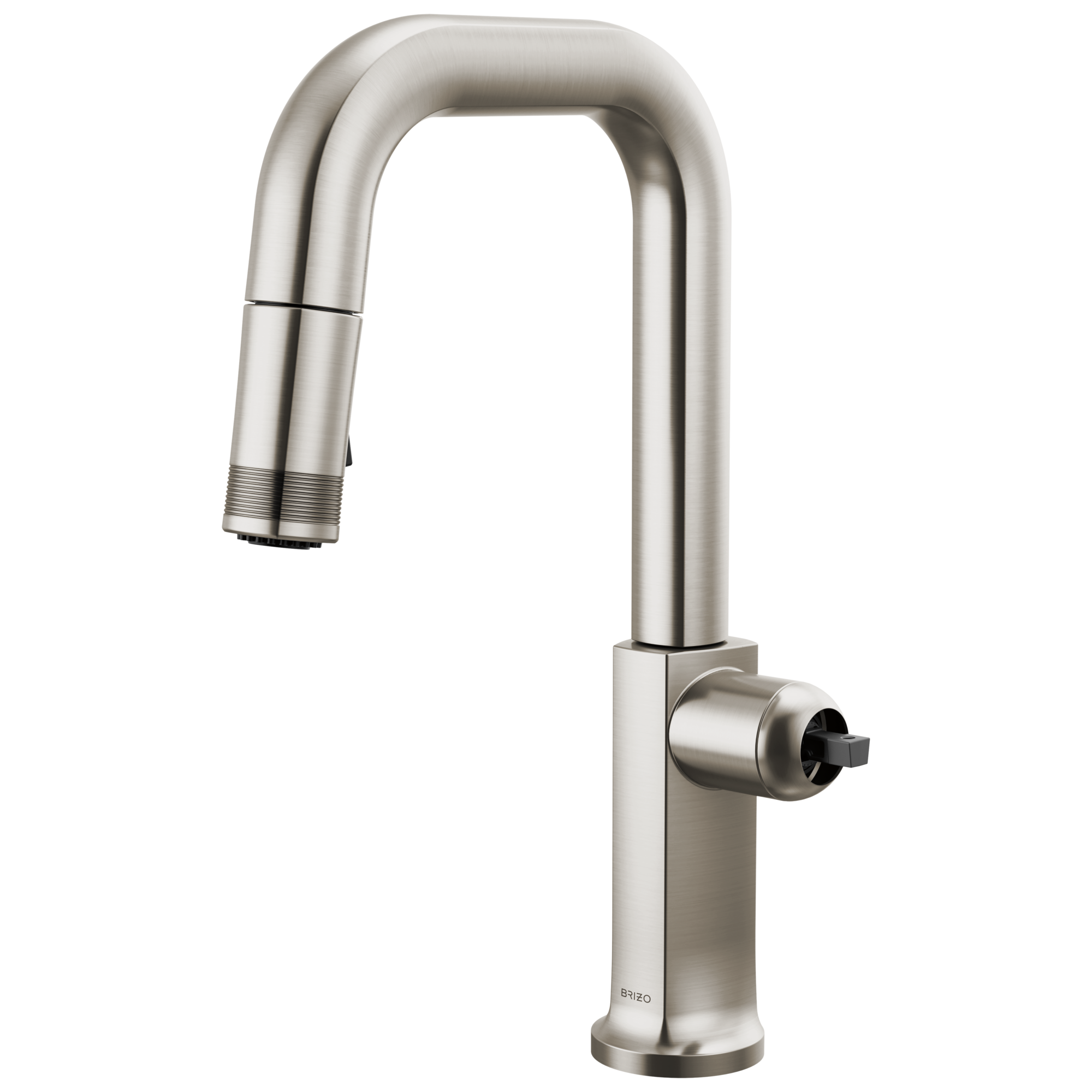 Brizo Kintsu®: Pull-Down Prep Faucet with Square Spout - Less Handle In Lumicoat® Stainless