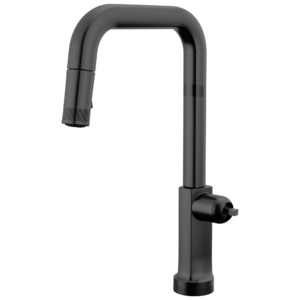 Brizo Kintsu®: SmartTouch® Pull-Down Faucet with Square Spout – Less Handle In Matte Black