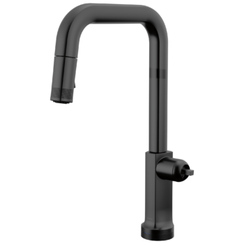 Brizo Kintsu®: SmartTouch® Pull-Down Faucet with Square Spout - Less Handle In Matte Black