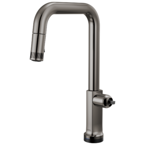 Brizo Kintsu®: SmartTouch® Pull-Down Faucet with Square Spout – Less Handle In Lumicoat® Black Onyx