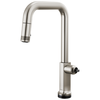 Brizo Kintsu®: SmartTouch® Pull-Down Faucet with Square Spout - Less Handle In Lumicoat® Stainless