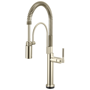 Brizo Litze®: SmartTouch Semi-Professional Kitchen Faucet – Knurled Handle In Polished Nickel