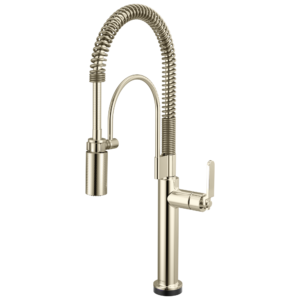 Brizo Litze®: SmartTouch Semi-Professional Kitchen Faucet – Industrial Handle In Polished Nickel