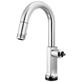 Brizo Kintsu®: SmartTouch® Pull-Down Prep Faucet with Arc Spout - Less Handle In Lumicoat® Chrome