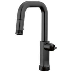 Brizo Kintsu®: SmartTouch® Pull-Down Prep Faucet with Square Spout – Less Handle In Matte Black
