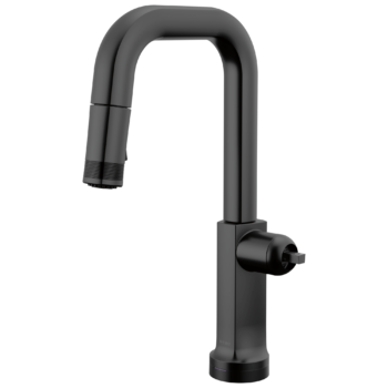 Brizo Kintsu®: SmartTouch® Pull-Down Prep Faucet with Square Spout - Less Handle In Matte Black