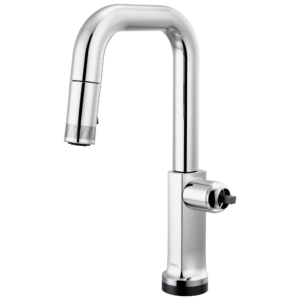 Brizo Kintsu®: SmartTouch® Pull-Down Prep Faucet with Square Spout – Less Handle In Lumicoat® Chrome