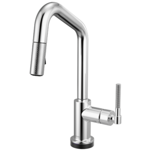 Brizo Litze®: Smarttouch Pull-Down Prep Faucet with Angle Spout – Knurled Handle In Chrome
