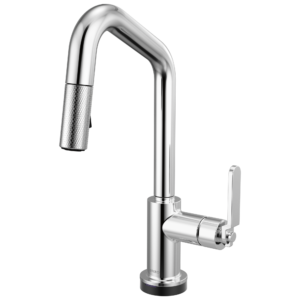Brizo Litze®: Smarttouch Pull-Down Prep Faucet with Angle Spout – Industrial Handle In Chrome