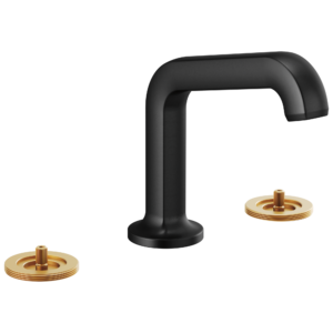 Brizo Kintsu®: Widespread Lavatory Faucet with Angled Spout – Less Handles In Matte Black