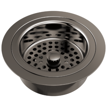 Brizo Kintsu®: Flange and Strainer Kitchen  In Brilliance Black Onyx