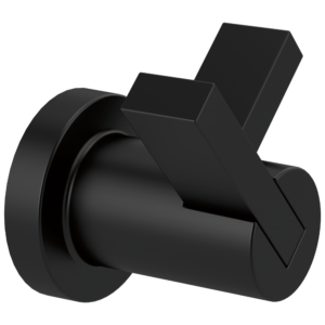 Brizo Litze®: Double Robe Hook In Matte Black
