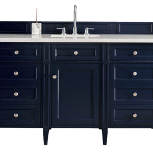 Brittany 60" Single Vanity, Victory Blue