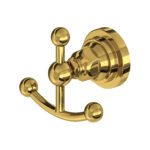 ROHL San Giovanni™ Double Robe Hook In Unlacquered Brass